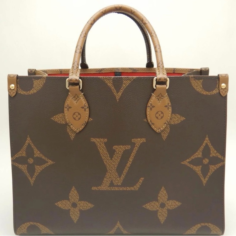 Louis Vuitton Monogram Reverse Large On-The-Go Tote Bag Like New